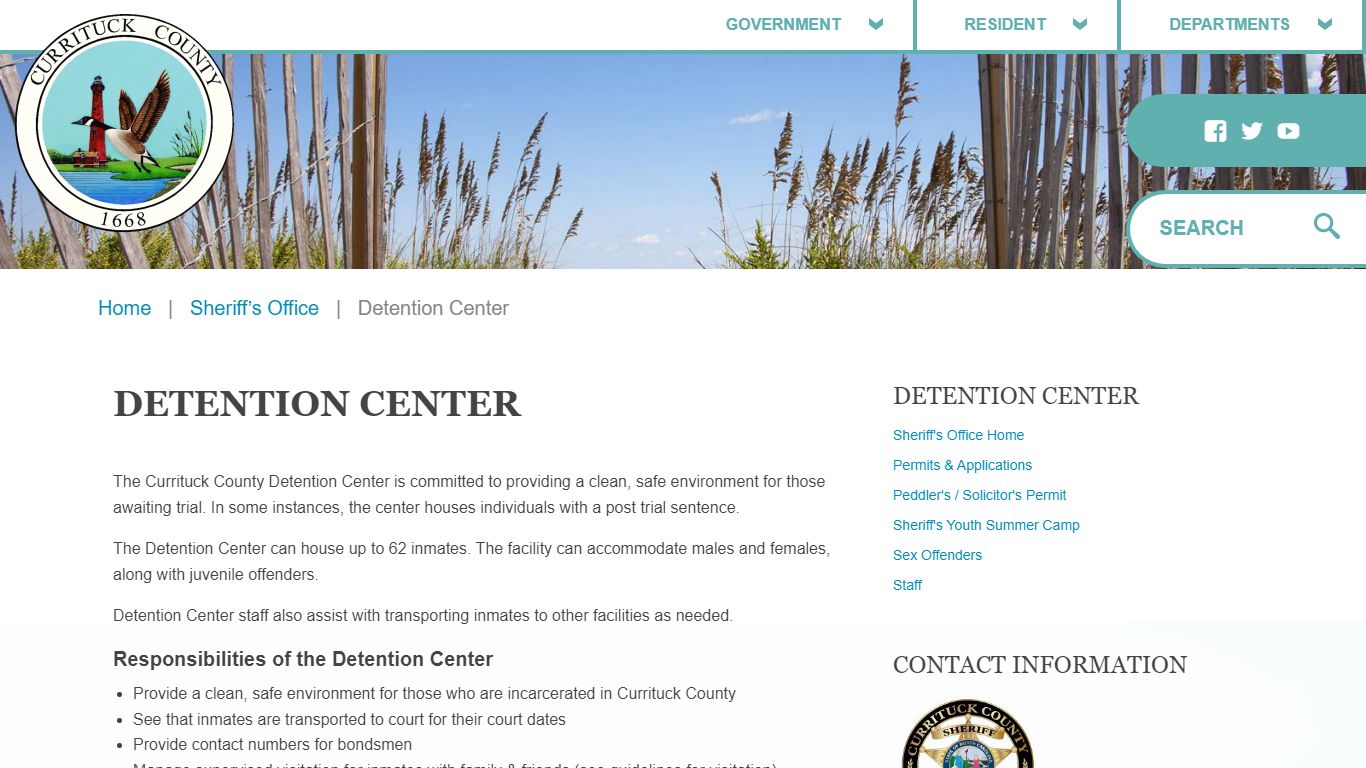 Detention Center – Currituck County