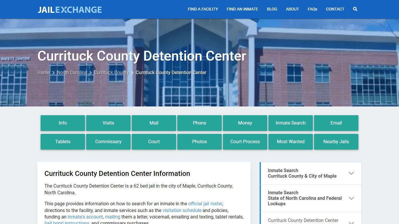 Currituck County Detention Center - Jail Exchange